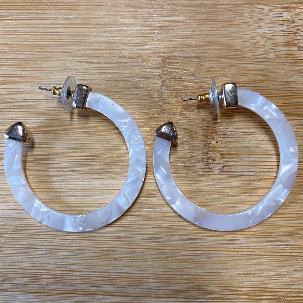 Bauble Bar SugarFix Target Resin Hoop Earrings
